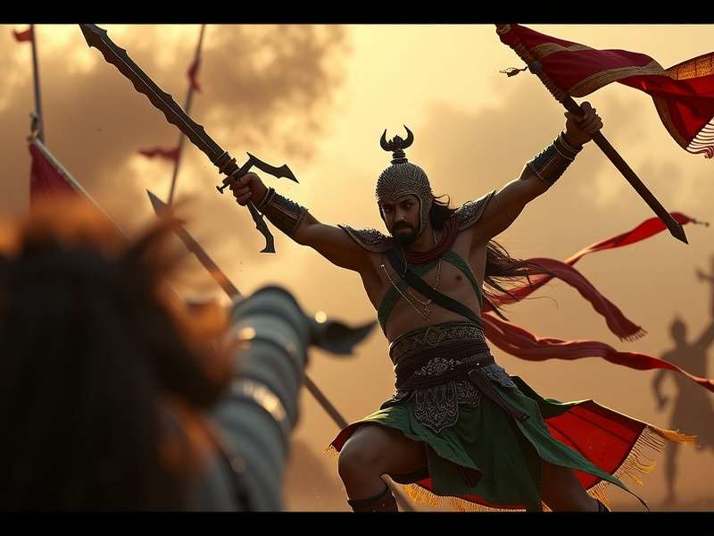 Mahalaya Valiant Strife Epic Battle Scene